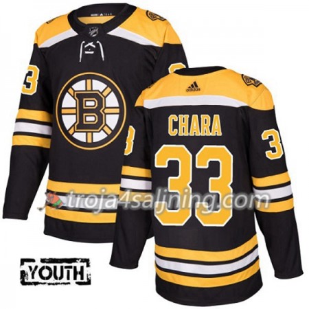 Boston Bruins tröja Zdeno Chara 33 Adidas 2017-2018 Svart Authentic - NHL Tröjor Barn